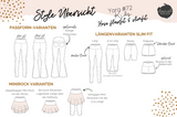 Papierschnittmuster Yara #72 - Schlaghose & Leggings