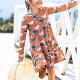 Paper cut pattern dress killarney #43