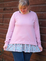 Paper cut pattern sweater bells ladys #54