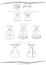 Paper cut pattern Latzkleid Kilkenny #47