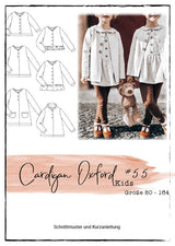 Paper cut pattern Cardigan Oxford #55