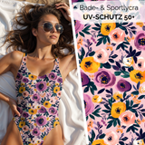 Bade- & Sportlycra Lilaflieder Flowers