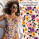 Bade- & Sportlycra Lila Flowers