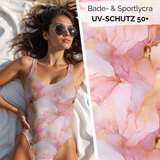 Bade- & Sportlycra Schlieren rose gold