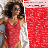 Bade- & Sportlycra Strawberry Kerne rot