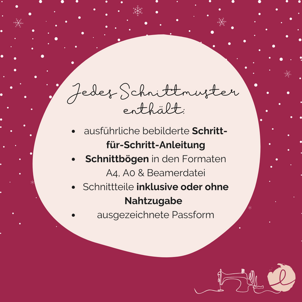 Advents Nähzauber - Schnittmuster Kids