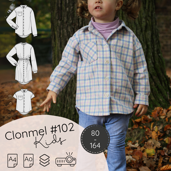 Clonmel #102 - Oversize Hemd - Kleid Kids