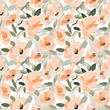 Bade- & Sportlycra peach Blütentraum