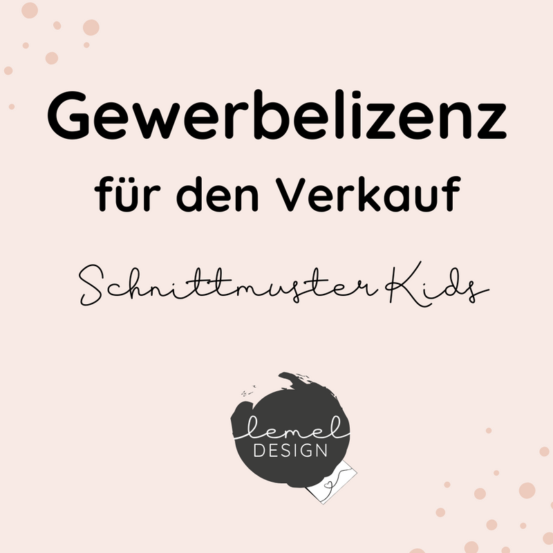 Standard Gewerbelizenz Schnittmuster Kids