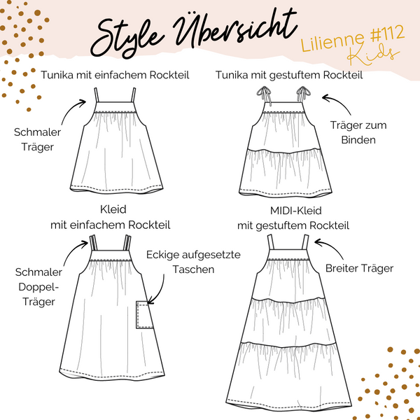 Lilienne #112 - Tunika, Kleid