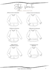 Papierschnittmuster Sweater Glöckchen #48