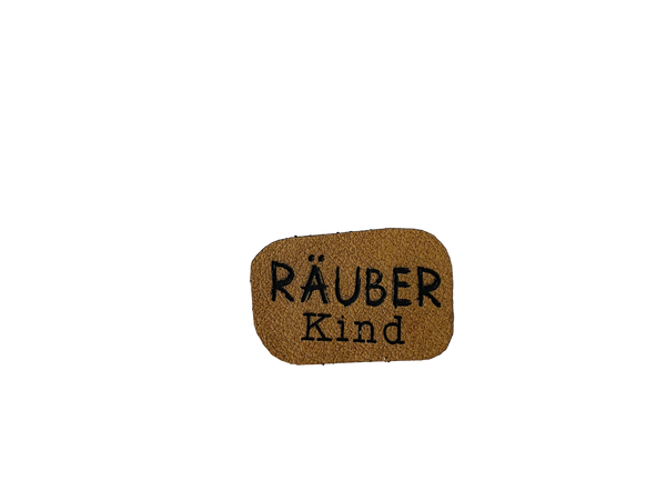 Kunst leather label - robber child