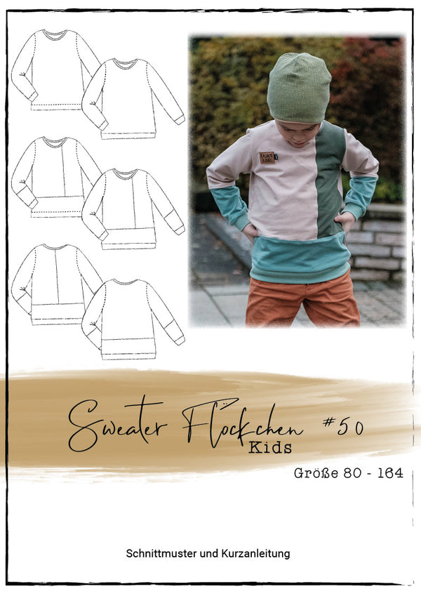 Papierschnittmuster Sweater Flöckchen #50