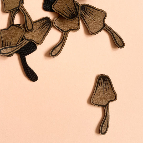 Kunst leather label - mushroom mushroom extreme